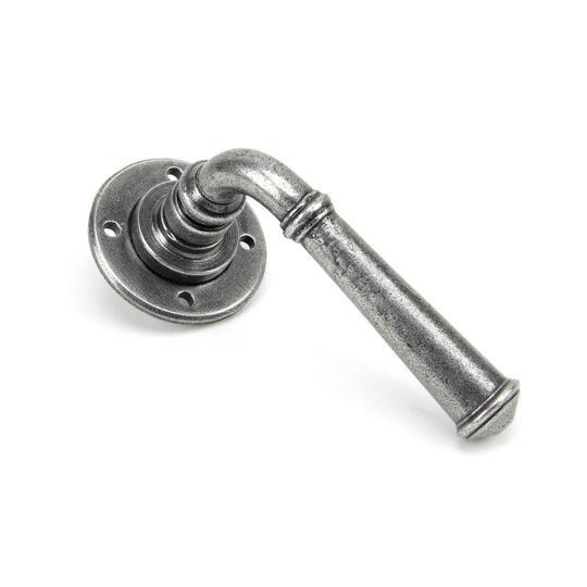 Pewter Regency Lever on Rosein our Lever Handles collection by From The Anvil. Available to buy at Yorkshire Architectural Hardware