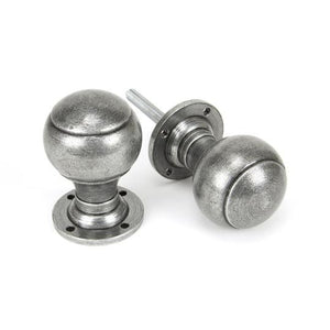 Pewter Regency Mortice/Rim Knob Setin our Door Knobs collection by From The Anvil. Available to buy at Yorkshire Architectural Hardware