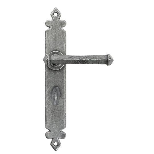 Pewter Tudor Lever Bathroom Setin our Lever Handles collection by From The Anvil. Available to buy at Yorkshire Architectural Hardware