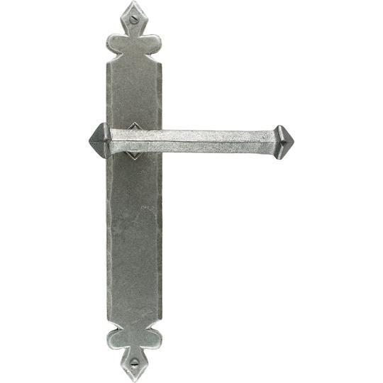 Pewter Tudor Lever Latch Setin our Lever Handles collection by From The Anvil. Available to buy at Yorkshire Architectural Hardware