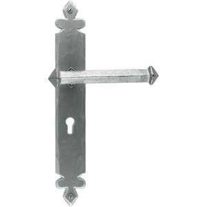 Pewter Tudor Lever Lock Setin our Lever Handles collection by From The Anvil. Available to buy at Yorkshire Architectural Hardware
