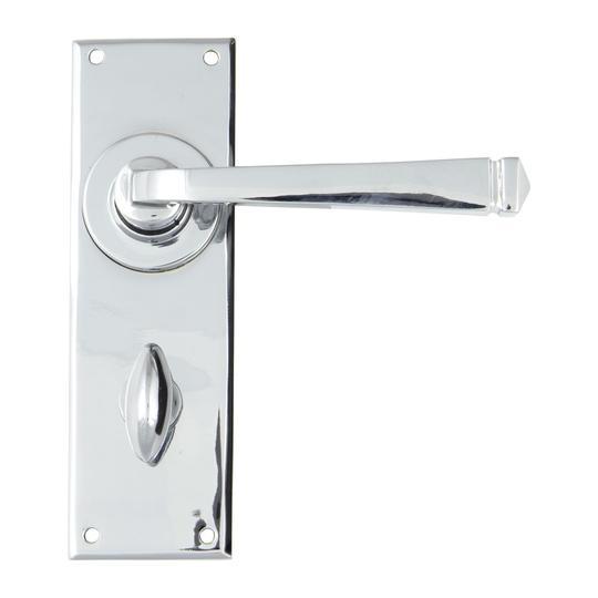 Polished Chrome Avon Lever Bathroom Setin our Lever Handles collection by From The Anvil. Available to buy at Yorkshire Architectural Hardware