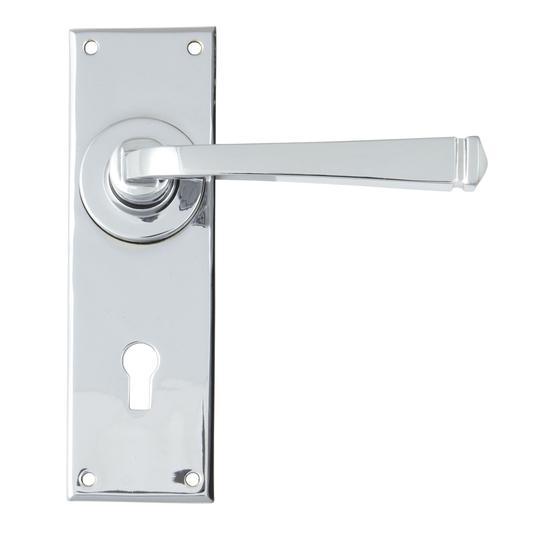 Polished Chrome Avon Lever Lock Setin our Lever Handles collection by From The Anvil. Available to buy at Yorkshire Architectural Hardware