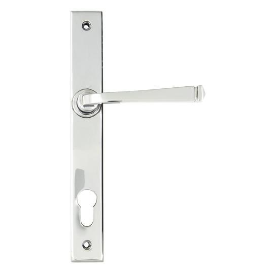 Polished Chrome Avon Slimline Lever Espag. Lock Setin our Lever Handles collection by From The Anvil. Available to buy at Yorkshire Architectural Hardware