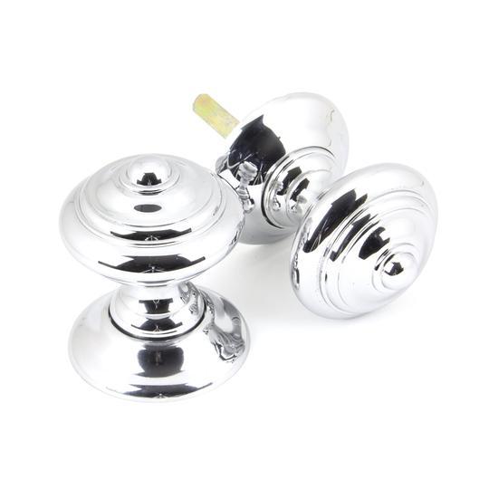 Polished Chrome Elmore Concealed Mortice Knob Setin our Door Knobs collection by From The Anvil. Available to buy at Yorkshire Architectural Hardware