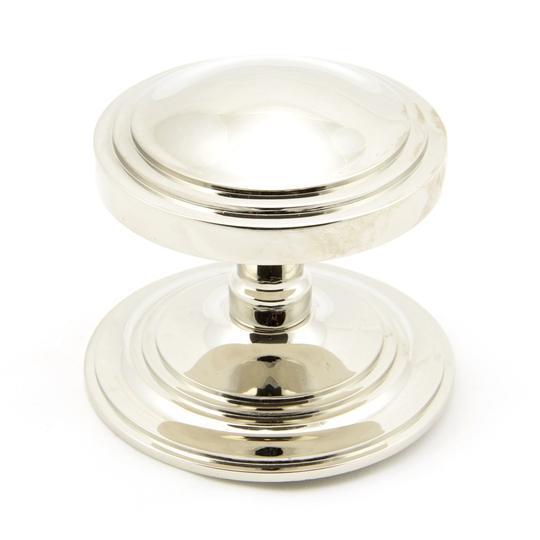 Polished Nickel Art Deco Centre Door Knobin our Door Knobs collection by From The Anvil. Available to buy at Yorkshire Architectural Hardware