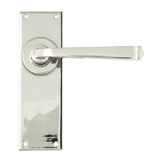 Polished Nickel Avon Lever Latch Setin our Lever Handles collection by From The Anvil. Available to buy at Yorkshire Architectural Hardware