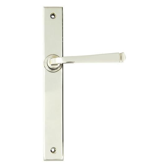 Polished Nickel Avon Slimline Lever Latch Setin our Lever Handles collection by From The Anvil. Available to buy at Yorkshire Architectural Hardware