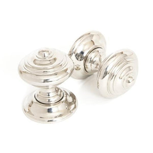 Polished Nickel Elmore Concealed Mortice Knob Setin our Door Knobs collection by From The Anvil. Available to buy at Yorkshire Architectural Hardware