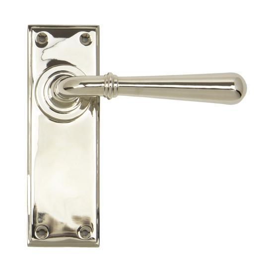 Polished Nickel Newbury Lever Latch Setin our Lever Handles collection by From The Anvil. Available to buy at Yorkshire Architectural Hardware