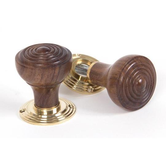 Rosewood Ringed Mortice/Rim Knob Setin our Door Knobs collection by From The Anvil. Available to buy at Yorkshire Architectural Hardware