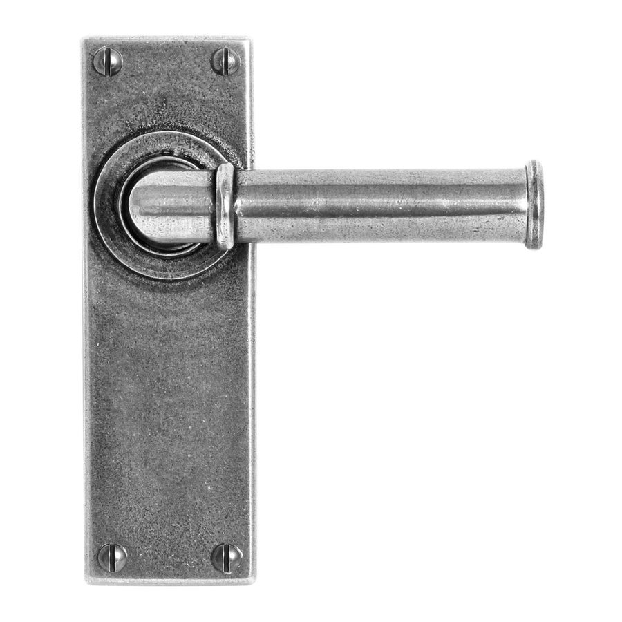 Wexford Pewter Door Lever On Latch/Passage Backplate (Sprung)